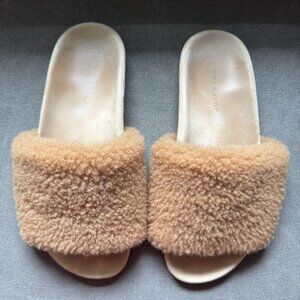 Jenni Kayne Shearling Slide Sandals (39)